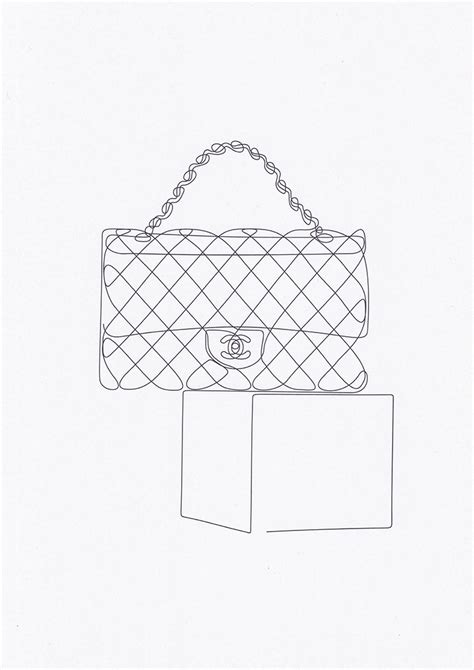 chanel bag drawing easy|Chanel purse png.